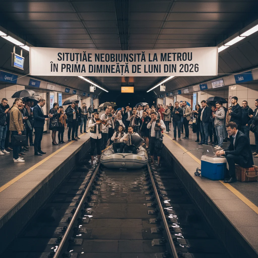 Trafic neobișnuit de redus la metroul din București în prima zi lucrătoare din 2026