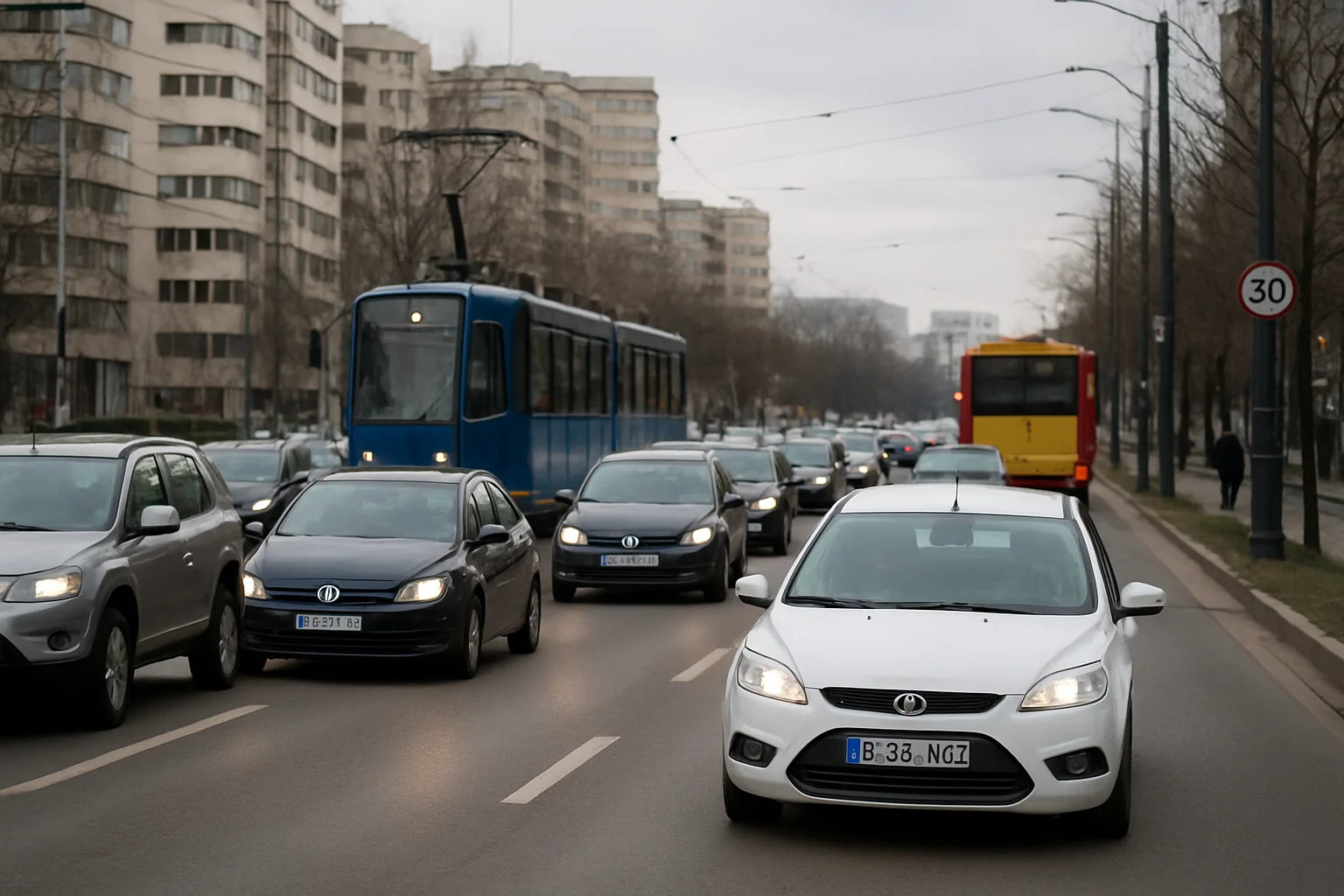Trafic și infrastructură în București: situația la 16 martie 2026