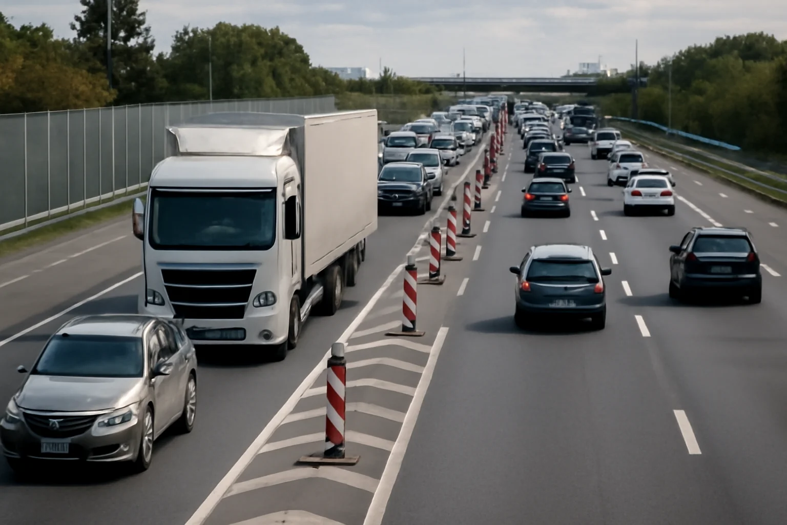 Traficul Spre Ploiești Restricționat Doar pe Banda a Treia Între Kilometrii 12 și 13 în Voluntari, Ilfov!