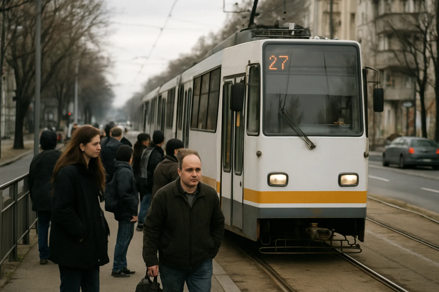 Tramvaiele 27 reiau circulația pe Calea Dudești după întârzieri