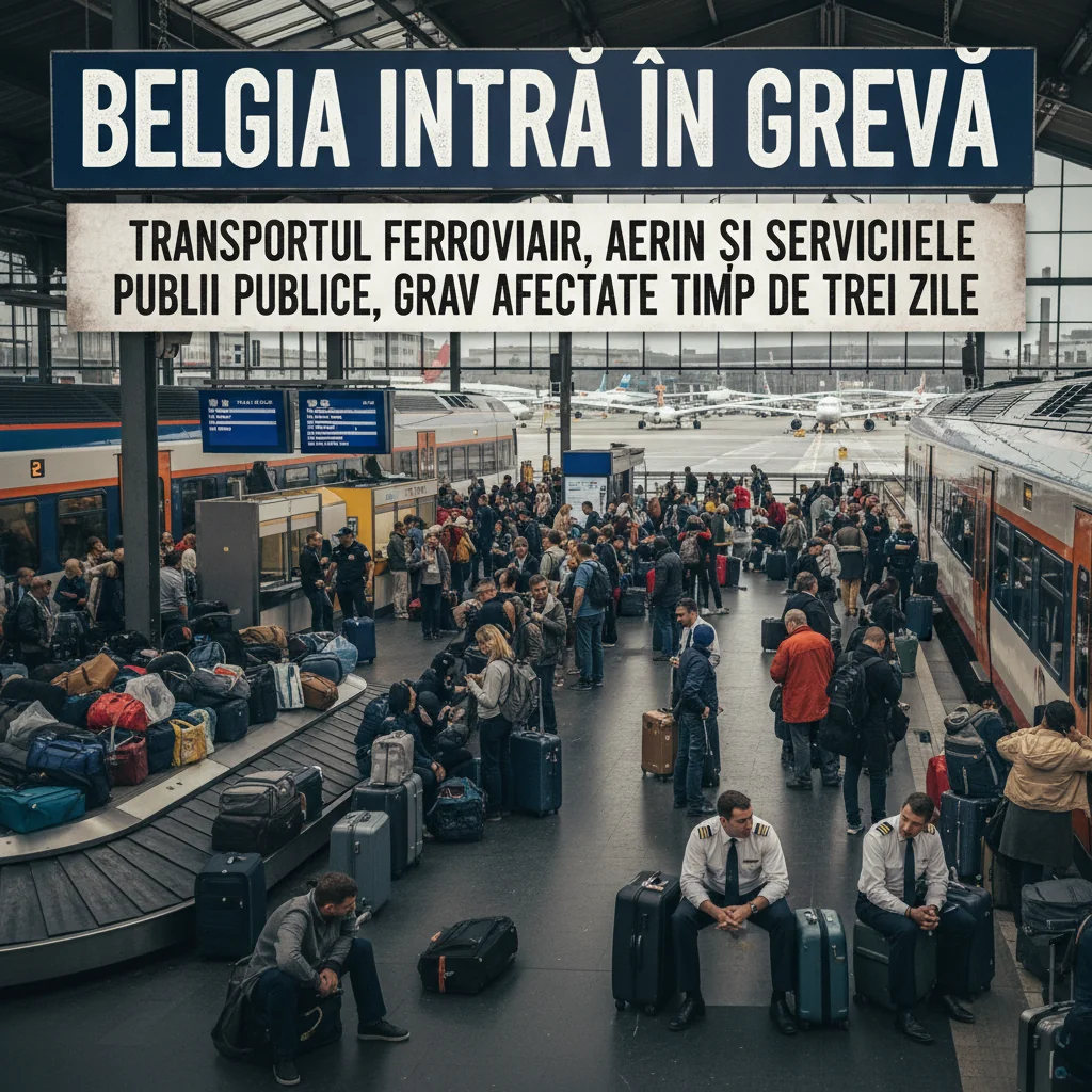 Transportul feroviar, aerian și serviciile publice puternic afectate