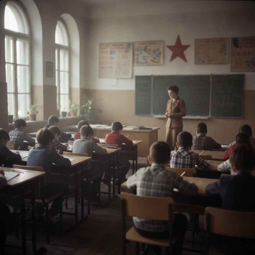 Viața școlară în Bucureștiul comunist: Imagini din 1979 la Școala 88 Balta Albă