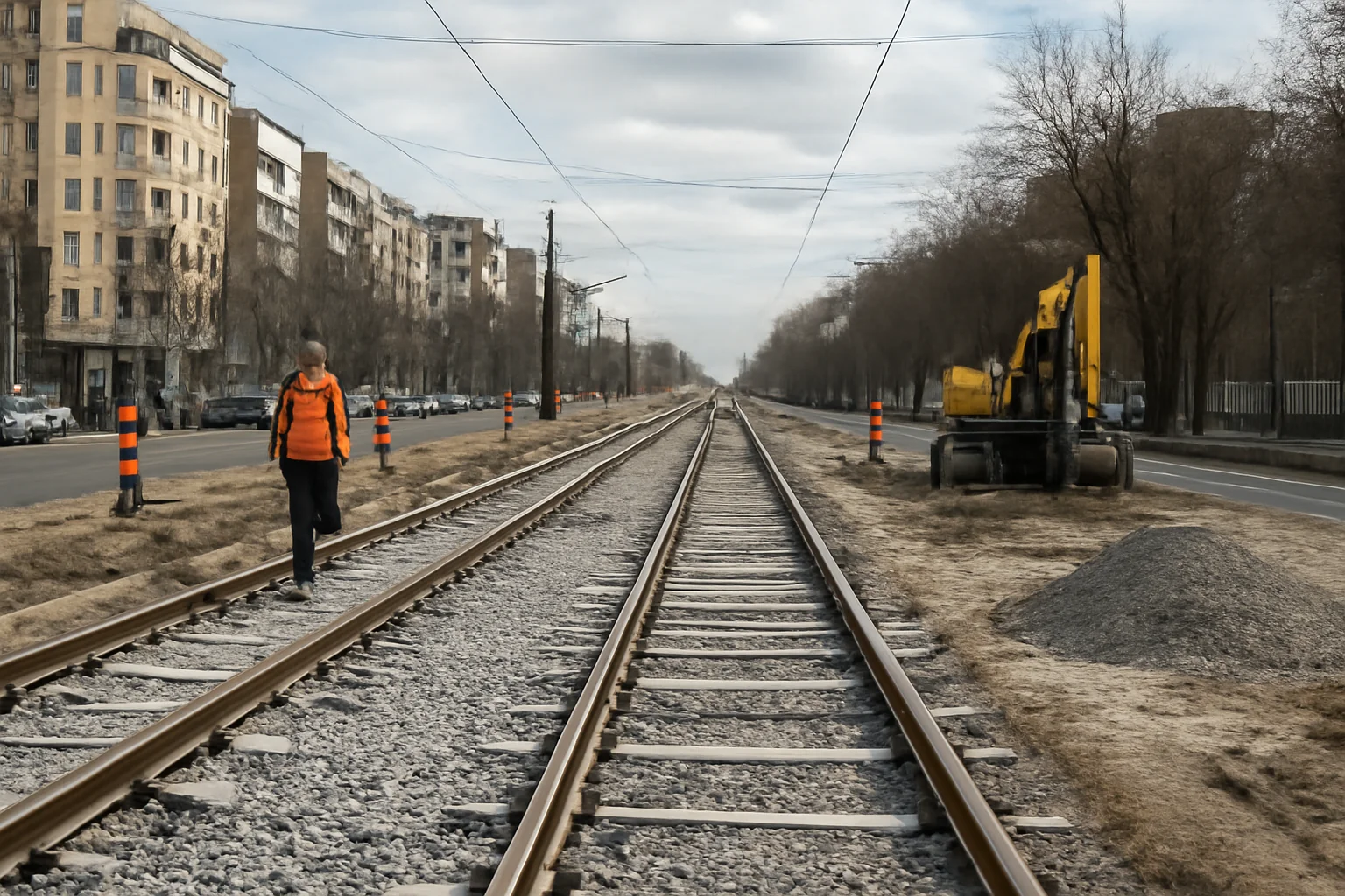 VIDEO/ Lucrările la reabilitarea liniei de tramvai pe Bulevardul Expoziției și străzile adiacente avansează rapid