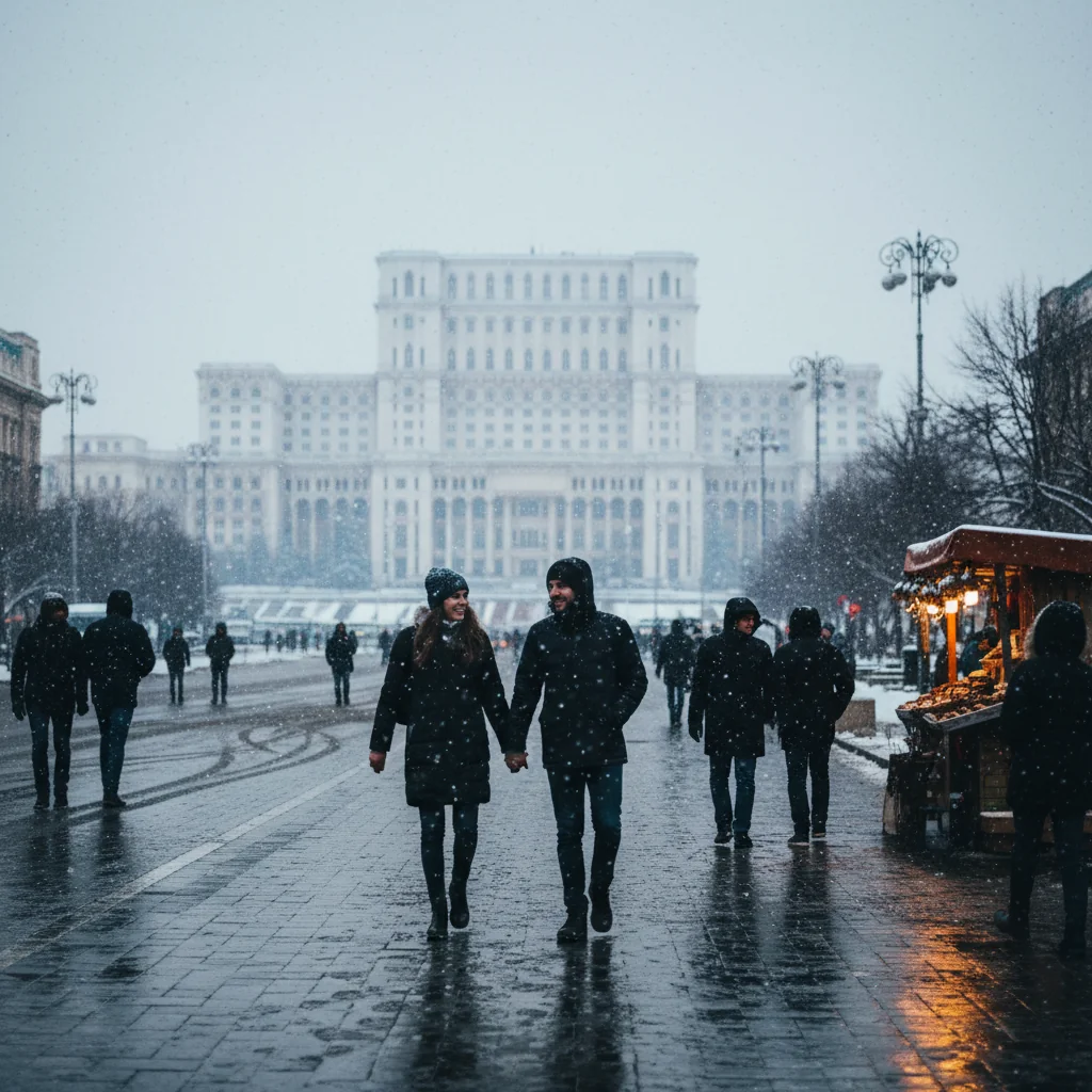 Vreme rece în București în a doua zi de Crăciun: temperaturi negative dimineața și maxime de 2–3°C