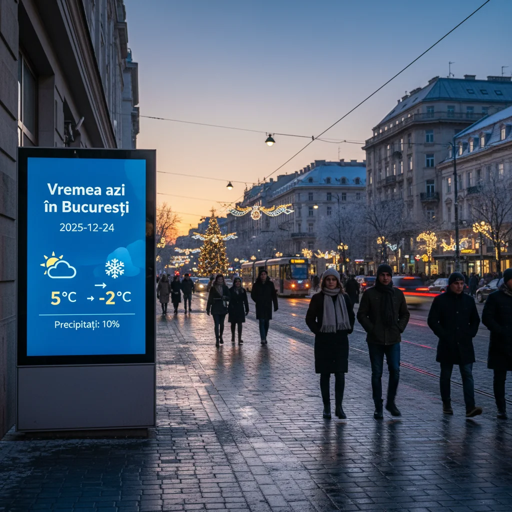 Vremea azi în Bucuresti — 2025-12-24