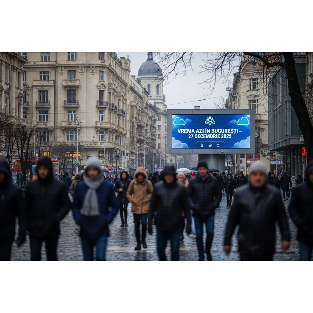 Vremea azi în București – 27 decembrie 2025