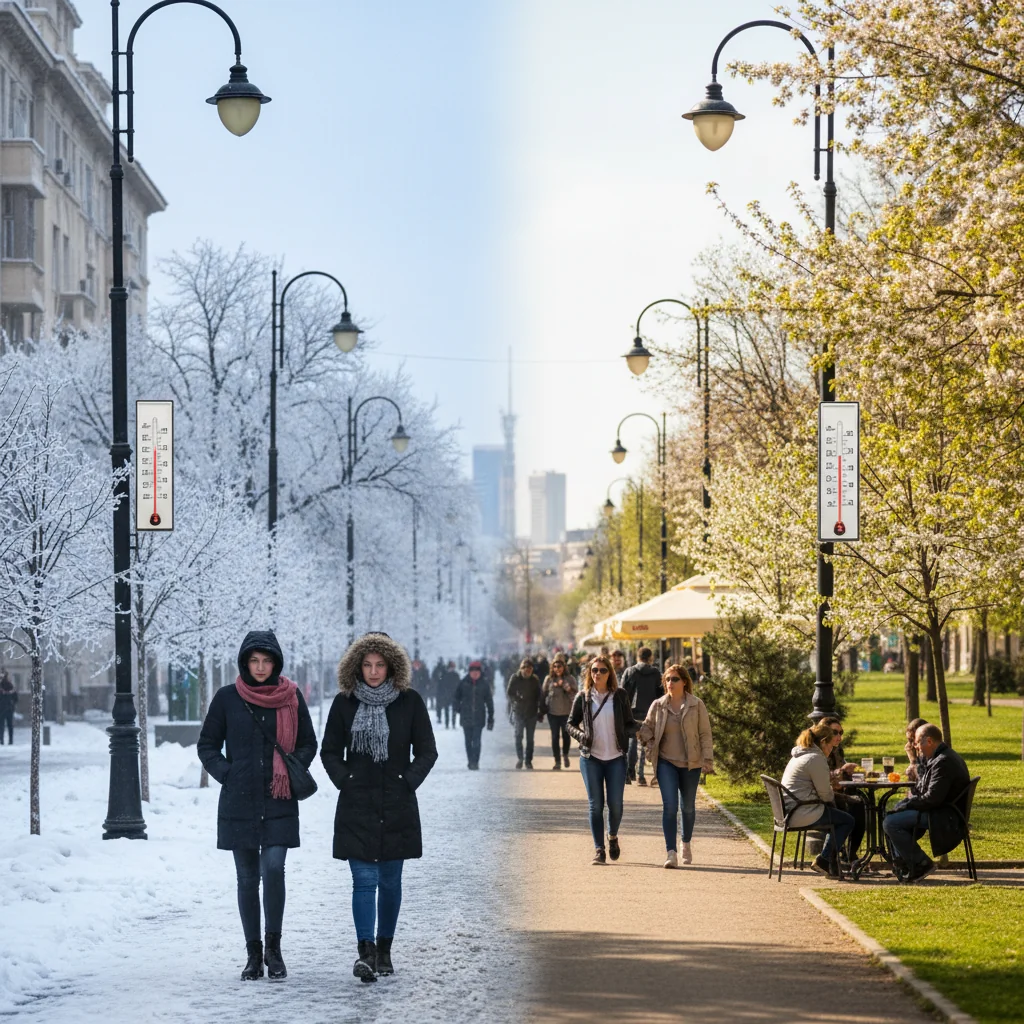 Vremea în București pe 21–22 ianuarie: de la dimineți geroase la valori diurne mai ridicate