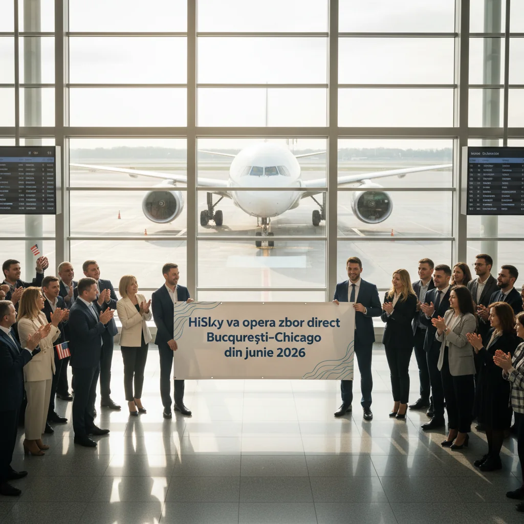 Zbor direct București–Chicago anunțat de HiSky din iunie 2026