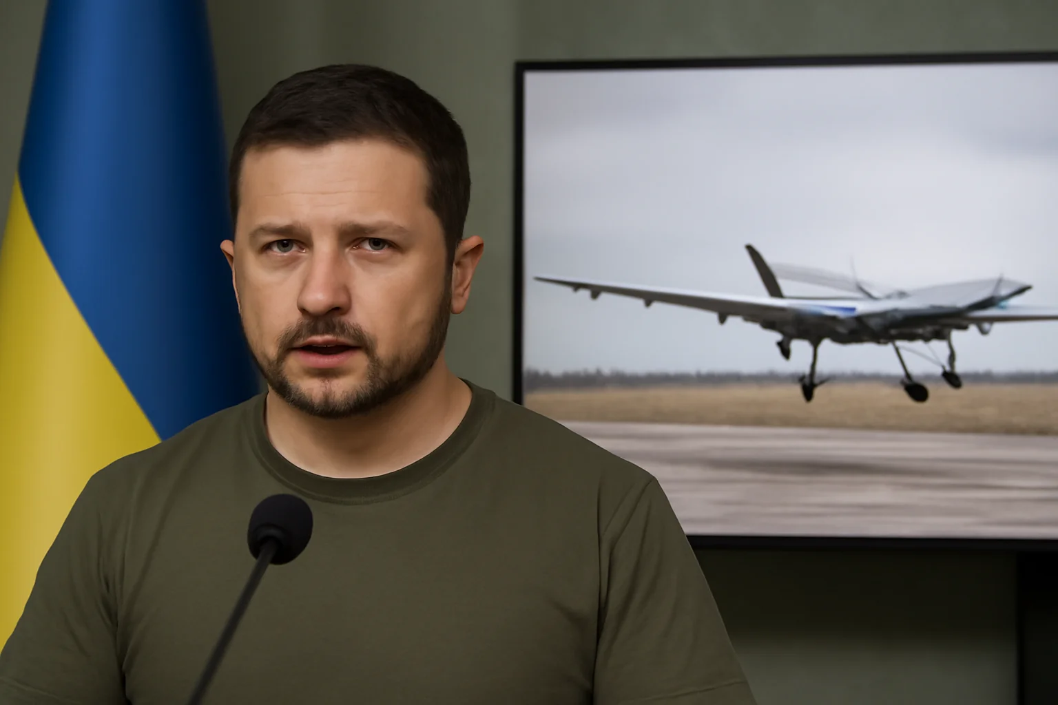 Zelenski afirmă că Ucraina a folosit 117 drone în atacurile asupra bazelor aeriene ruseşti