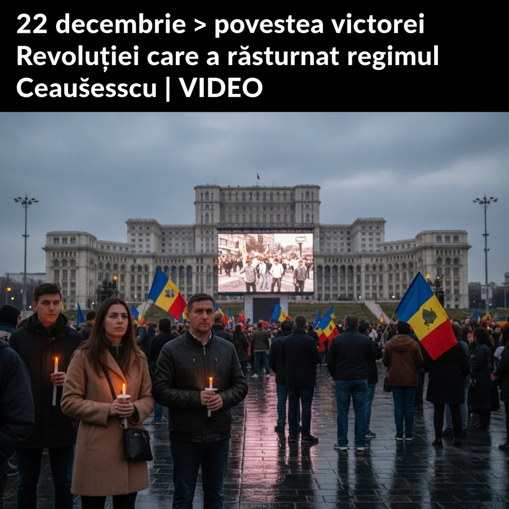 ziua victoriei Revoluției din 1989 care a înlăturat regimul Ceaușescu | VIDEO