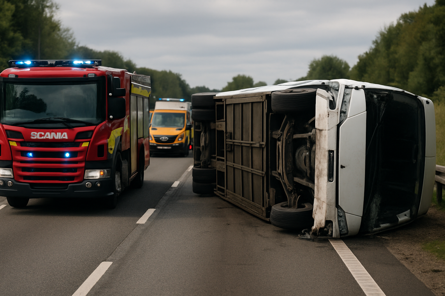 Accident pe A2: cum verifici traficul și ce faci în siguranță
